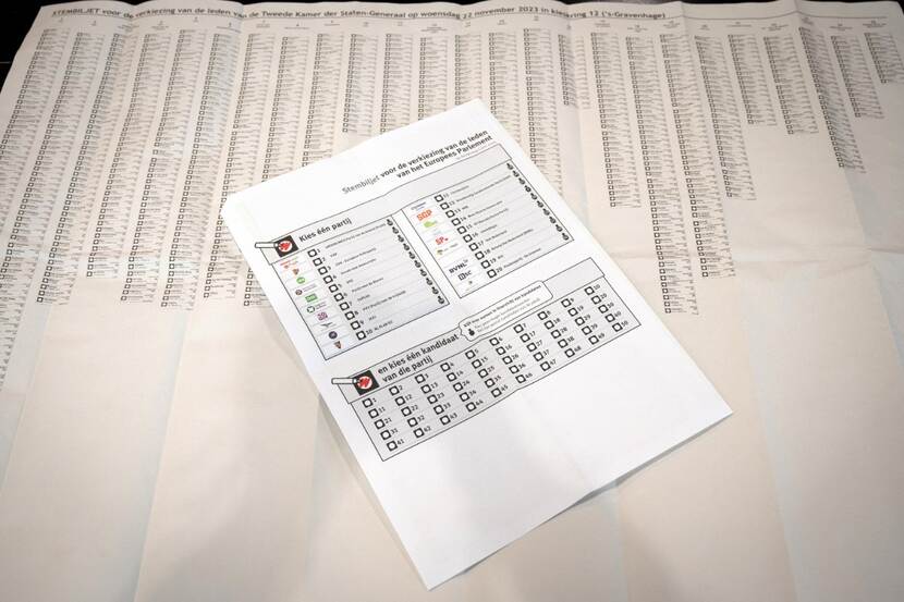 Starý a nový volební lístek